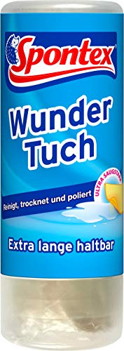 Spontex Wundertuch, hohe Wasser- und Schmutzaufnahme, streifen- und fuselfrei, 1er Pack