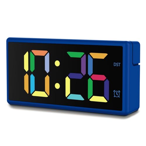 Hama Ibiza, Digitaler Wecker mit Multicolor-Display, USB-Anschluss und anpassbarer Lautstärke