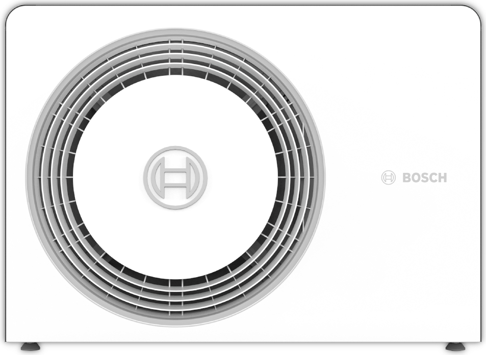 Bosch AW 7 OR-S, Außeneinheit WP R290, max. 6,7 kW A-7/W35, White, energiesparend mit natürlichem Kältemittel