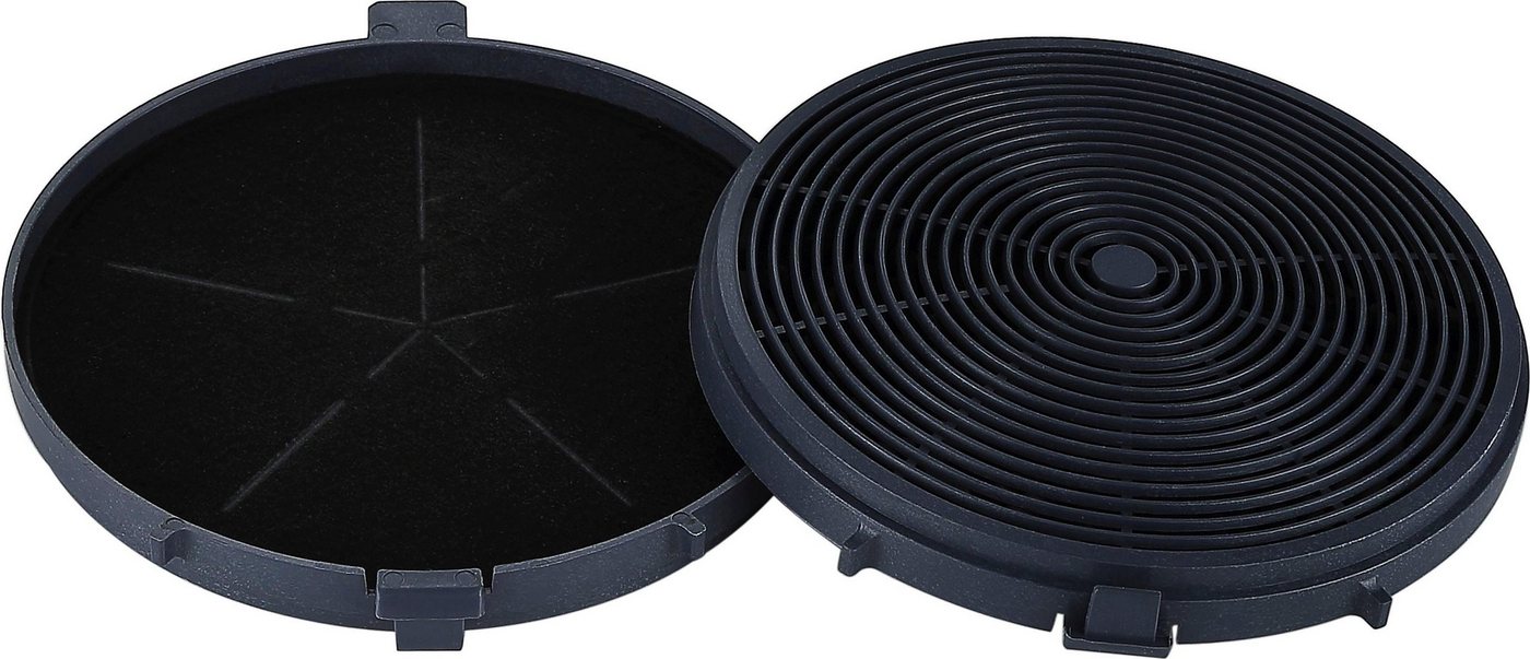 Hanseatic Aktivkohlefilter CF150, Zubehör für Dunstabzugshauben, 12 cm Durchmesser, schwarz