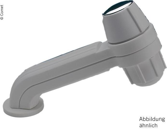 Reich Duschomat CARLETTA, Handdusche mit Messingventil, 1,5 m Brauseschlauch und Automatikschalter, grau