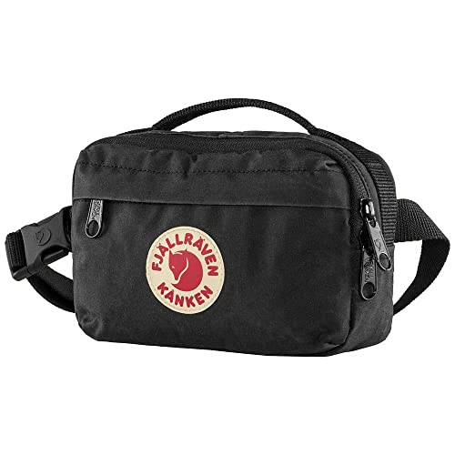 Fjällräven Kanken Hip Pack, Gürteltasche aus 100% Polyamid, 18 cm x 9 cm x 12 cm, schwarz
