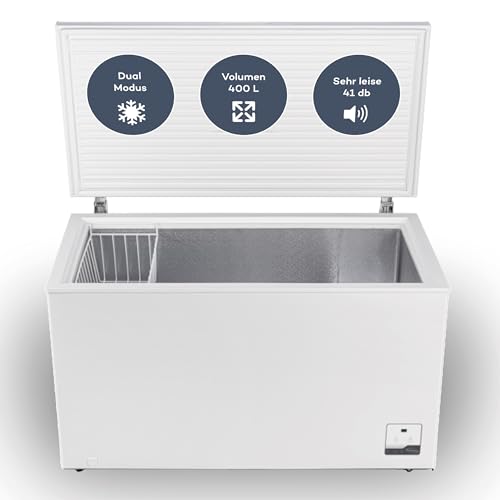 SCHOEPF GT400S Gefriertruhe / 400 Liter / Energieeffizient / Leise / Inverter-Technologie / Weiß