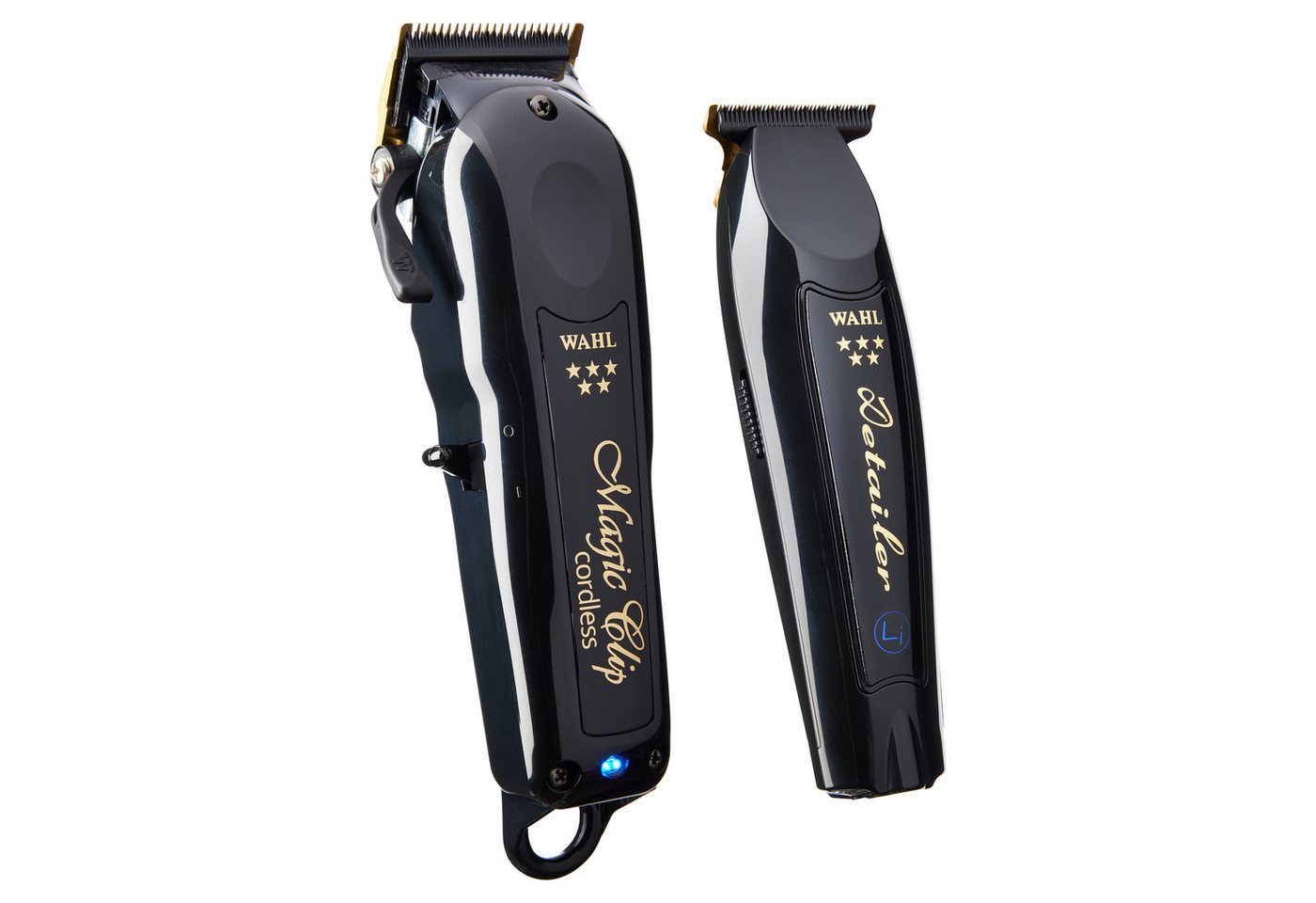 WAHL GmbH Haarschneider Wahl Kabellose Barber Combo, mit Magic Clip & Detailer Li, 100 Minuten Akkulaufzeit, schwarze Titan-/DLC-Klingen
