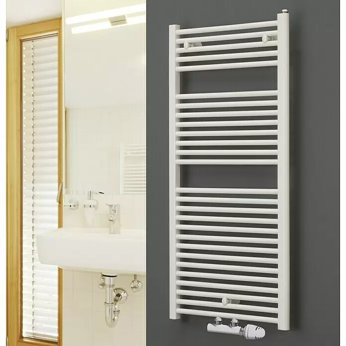Ximax Badheizkörper Tip, 60 x 76,4 cm, Wärmeleistung 423 W, mittiger Anschluss, Handtuchwärmer