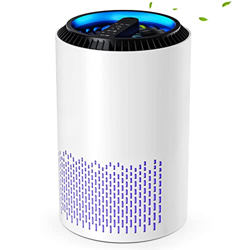 CONOPU Luftreiniger Allergiker, Air Purifier Hepa H13 Filter, Luftfilter mit 3 Filterstufen 99,97% Filterleistung, Raumluftreiniger mit Aromatherapie, für Staub Geruch, Weiß, OJH001