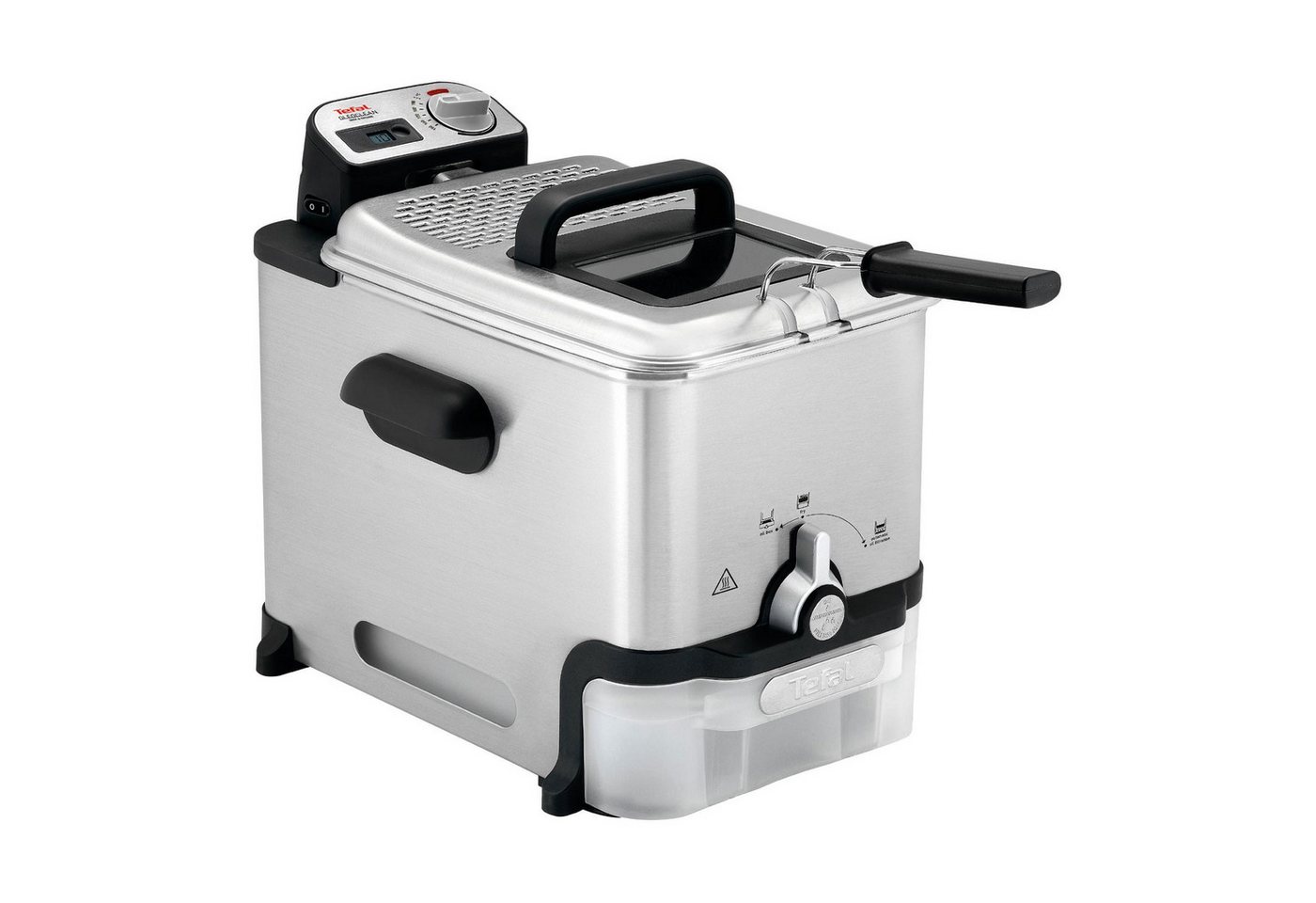 Tefal Fritteuse FR8041, Semiprofessionelle Fritteuse mit Öl-Filter und Oleoclean-Technologie