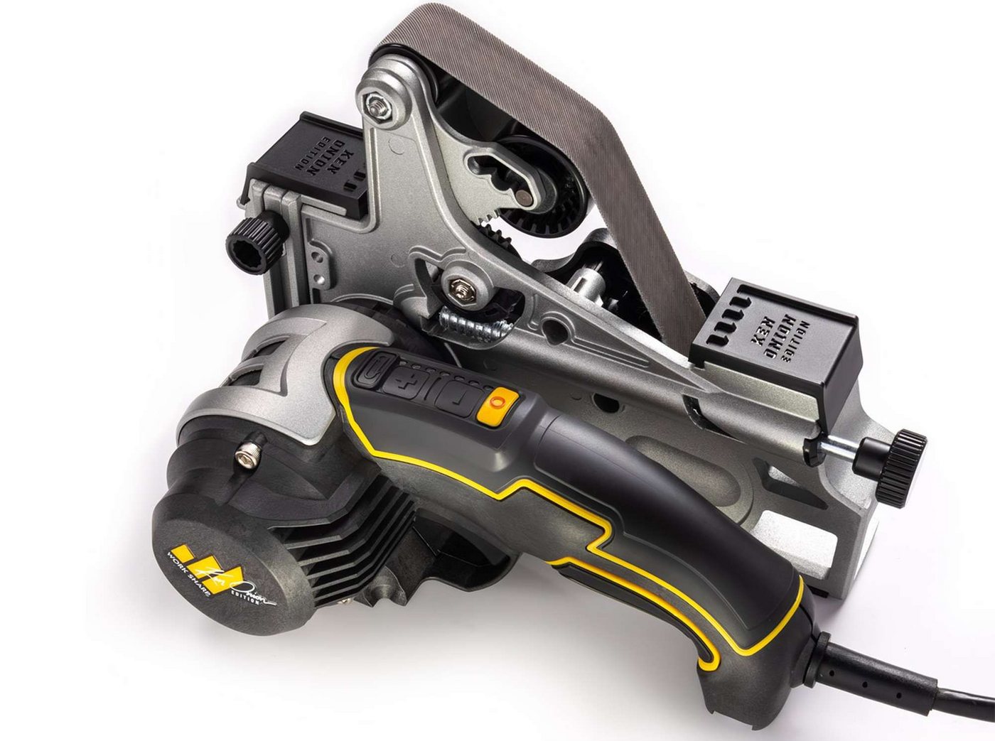 Work Sharp Ken Onion Edition Knife & Tool Sharpener Mk.2 Elite, elektronischer Messerschärfer mit flexiblen Schleifbändern und präziser Winkelführung, Schwarz