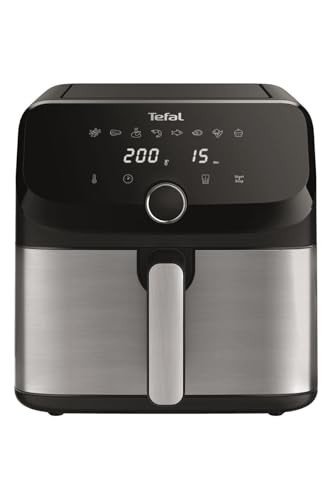 Tefal Easy Fry Mega EY855D10, Heißluftfritteuse mit 7.5 L Fassungsvermögen, 8 Garprogrammen, schwarz