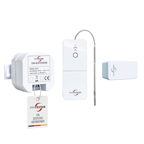 Protector ASK 6030, Funk-Abluftsteuerung für Klimaanlagen mit Thermosensor, Weiß