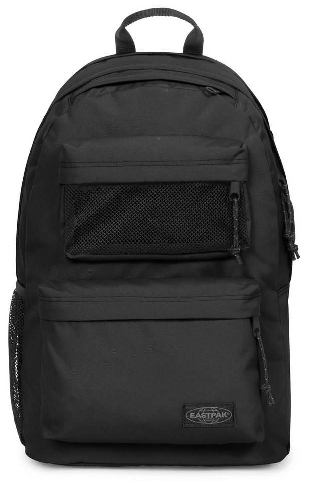 Eastpak DOUBLE OFFICE, Freizeitrucksack mit gepolstertem Laptopfach (17 Zoll), komfortabler Schulrucksack mit Flaschenhalter, schwarz