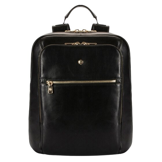 Jekyll & Hide Montana Business-Rucksack, Leder 39 cm mit Laptopfach, schwarz