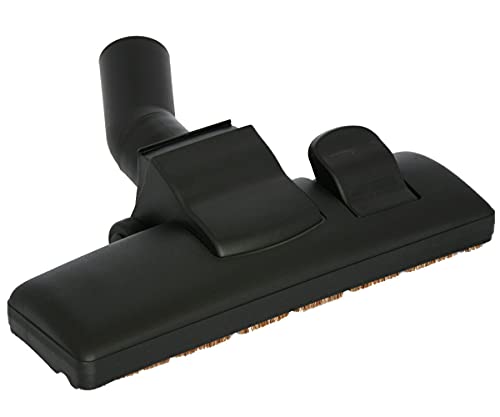Systafex® Bodendüse Umschaltbare Bürste Ø35 mm für Staubsauger, Schwarz, kompatibel mit AEG, Bosch, Miele und mehr