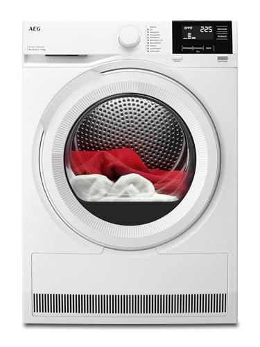 AEG Wärmepumpentrockner 8 kg, Serie 7000 SensiDry: Schonendes & energiesparendes Trockenverfahren, A++, Mengenautomatik, Schontrommel, Knitterschutz, TR7T61580