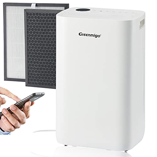 Greenmigo ALPHA-Q25 Pro WiFi Luftentfeuchter 25L mit Fernsteuerung & HEPA-Filter, bis 70m², 4.5L Wassertank, Digitalanzeige