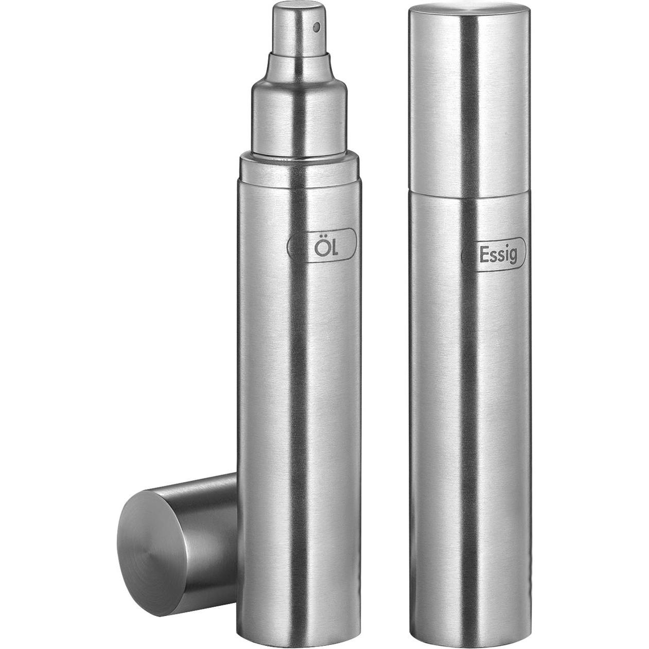 Küchenprofi Tavola Ölspender + Essigspender, 110 ml, mattierter Edelstahl mit feinem Sprühnebel