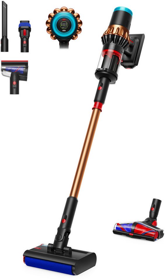 Dyson V16 (DS60) Piston Animal Submarine™, Akku-Hand-und Stielstaubsauger mit 900 W und bis zu 70 Minuten Laufzeit