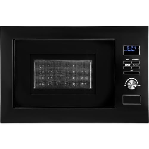 Bomann® Einbau Mikrowelle mit Grill und Heißluft | 25L Garraum, 900W, schwarz-matt