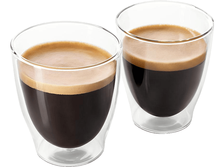 TCHIBO 2er Set doppelwandige Caffè Crema Gläser, transparent, für den optimalen Kaffeegenuss