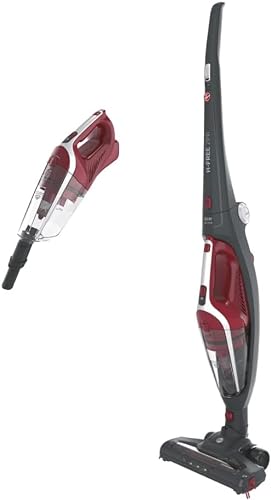 Hoover H-FREE 2IN1 Akku-Staubsauger ohne Beutel + Handstaubsauger, 45 Min. Laufzeit – kabelloser Staubsauger mit LED Licht, Parkfunktion & einklappbarem Griff – inklusive Fugendüse & Staubbürste