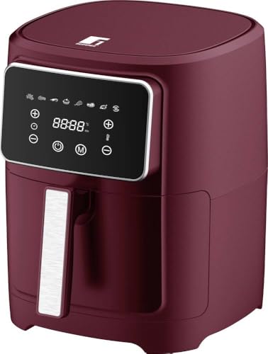 Elektrische Heißluftfritteuse 1400W 12L Groß Mit Sichtfenster – Airfryer Timer Touchscreen 80–200°C