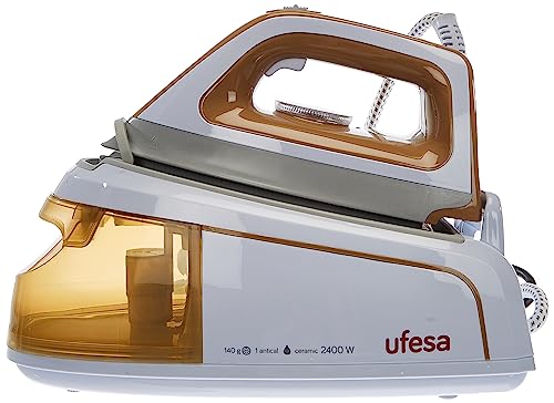 Ufesa Steam Ultra Dampfbügelstation, 2400W, Keramiksohle, Anti-Kalk System, Trocken- und Vertikales Bügeleisen