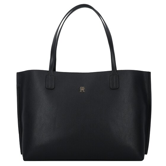 Tommy Hilfiger TH Distint Shopper Tasche, 42 cm, 100% Polyurethan, schwarz