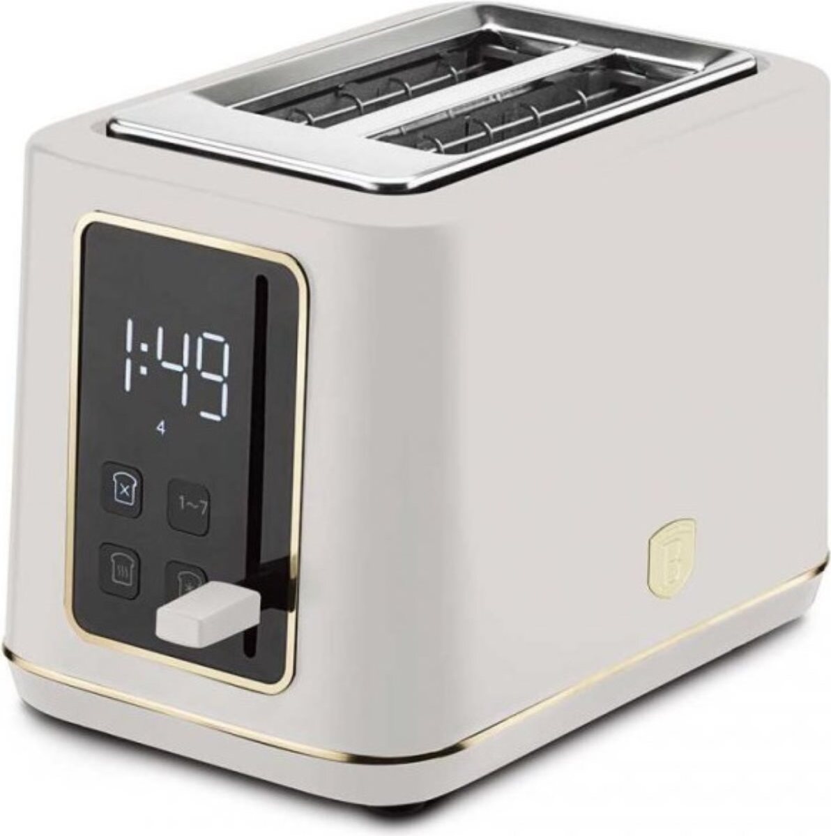 Berlinger Haus Digital Toaster BH-9663 Sahara, 7 Bräunungsstufen, digitale LED-Anzeige, beige