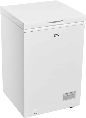 Beko CF100EWN Gefrierschrank horizontal, 98 lt, Klasse E, elektronische Steuerung, weiß, Abmessungen HxBxT: 84,5 x 54,5 x 54,5 cm