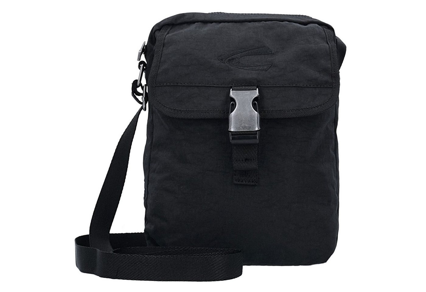 camel active Umhängetasche Journey, Nylon mit Außenfach in schwarz
