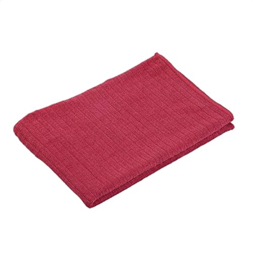 Gözze - Geschirrtuch-Set, 3-teilig, Mikrofaser-Poliertuch, 50 x 70 cm - Bordeaux, hohe Feuchtigkeitsaufnahme und streifenfreies Polieren