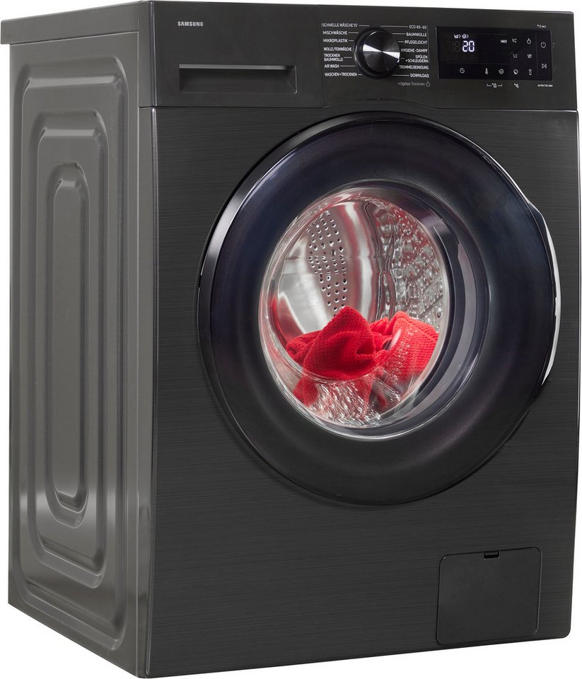 Samsung Waschtrockner WD5000D WD9EDG5B15BBEG, 9 kg Waschen, 6 kg Trocknen, 1400 U/min, Hygiene-Dampfprogramm, Nachlegefunktion, Vollwasserschutz