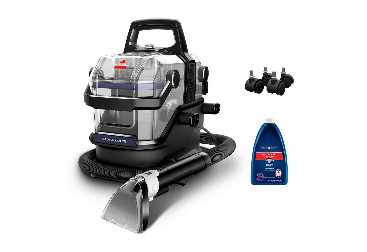 Bissell Wasch-Sauger 3989N SpotClean C9 Select, 400 W, Triple Action Reinigungssystem, leiser Betrieb, Hygienische Schlauchreinigung