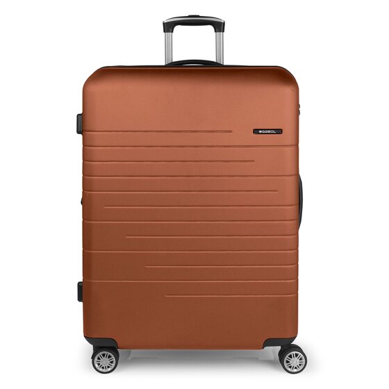 Gabol Escape 4 Rollen Trolley, 76 cm mit Dehnfalte, bronzefarben, 100% Polypropylen