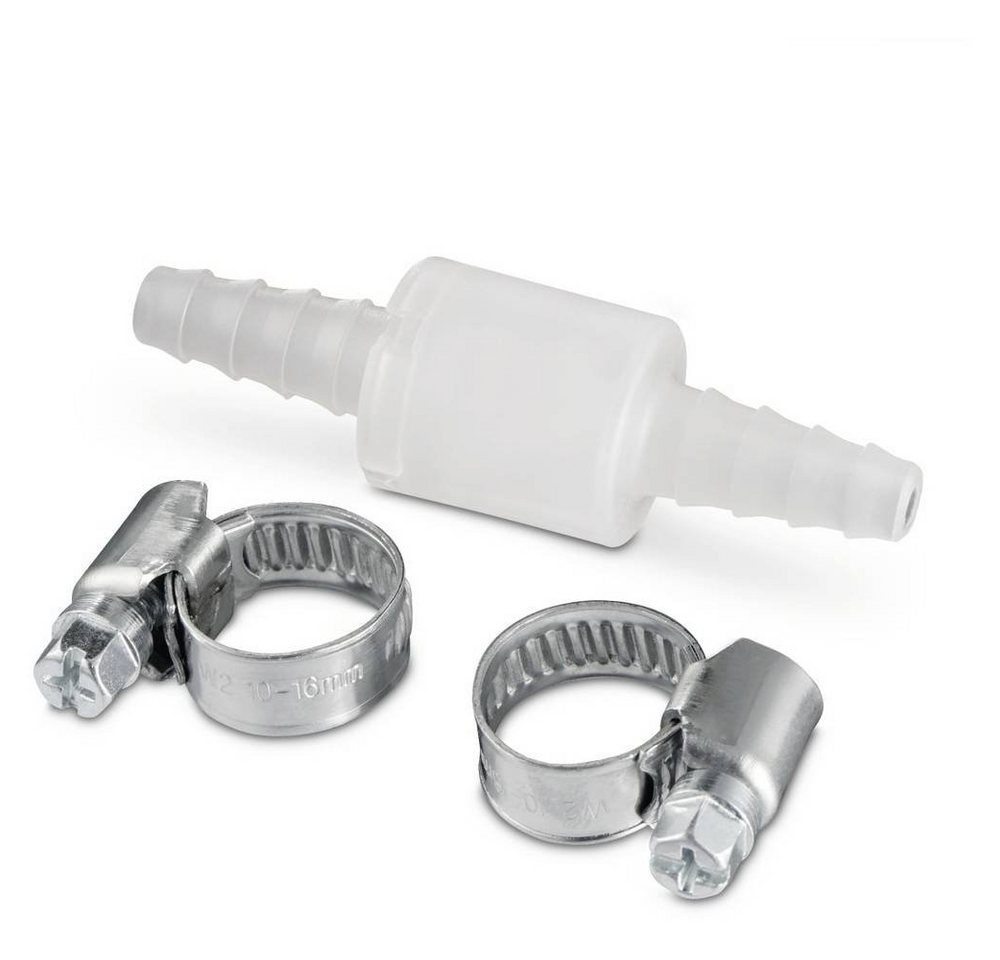 Xavax Waschmaschinenschlauch Rückschlagventil, mit 2 Schlauchschellen zur Verhinderung von Wasserrückstau