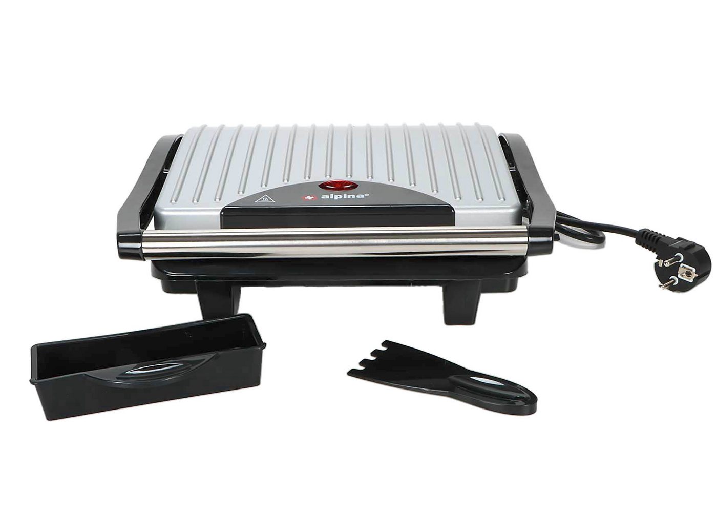 Bubble-Store Kontaktgrill Doppelkontaktgrill 2 Grillplatten, 1000 W, antihaftbeschichtet mit LED-Anzeige und Zubehör