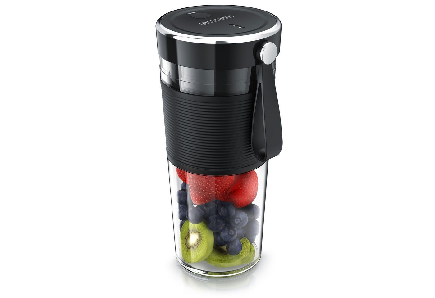 Arendo Smoothie-Maker 2GO, tragbarer Mixer mit 100 W, 350 ml, USB-Akku, BPA-frei, ideal für Smoothies und Protein-Shakes unterwegs
