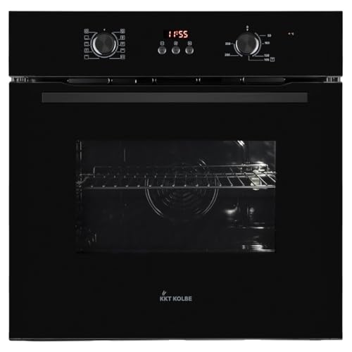 KKT KOLBE BO8005FB Einbaubackofen 60 cm, autark, 70L, 3kW, Full-Black-Design, Umluft, Heißluft, Automatik-Timer, Wärmeschutzverglasung, Kindersicherung, Drehwahlregler