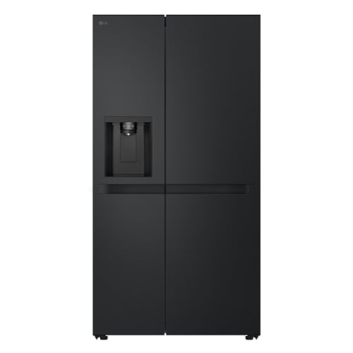 LG GSLC41EPPE, freistehender Side-by-Side Kühlschrank mit Smart Inverter Compressor, 420 l Kühlvolumen, Eis- und Wasserspender, Total NoFrost, LED-Beleuchtung