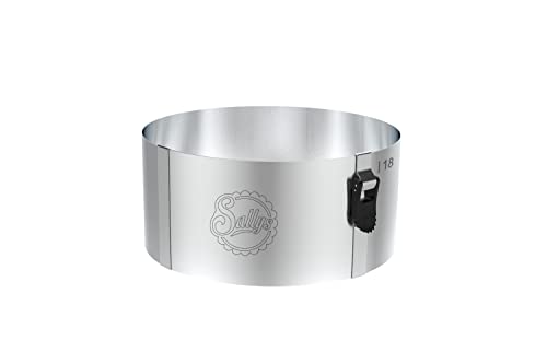 Sallys Backform Backring Tortenring rund rechteckig eckig verschiedene Größen und Formen, Edelstahl, rostfrei, spülmaschinengeeignet, Fruchtsäurefest