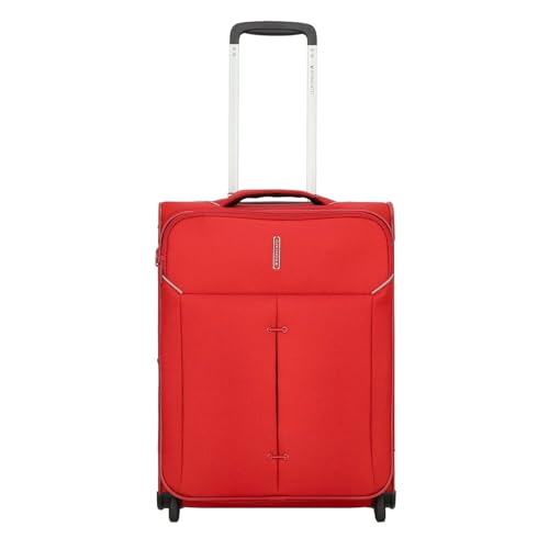 RONCATO IRONIK 2.0 Trolley Kabine 55 cm | weich, erweiterbar mit Reißverschluss, 2 Rollen - Denim, rot, Cabina