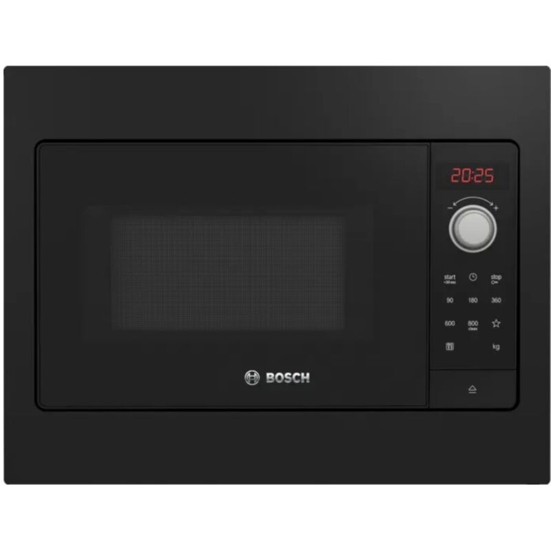 Bosch BFL523MB3F Einbau-Mikrowelle 20 l, 800 W, schwarz, mit AutoPilot7 und hydrolytischer Selbstreinigung