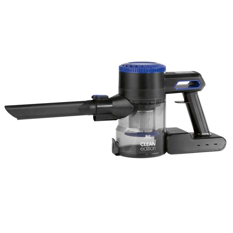 DS Produkte CLEAN Edition Akku-Zyklon-Staubsauger - schwarz/blau mit 45 Minuten Laufzeit
