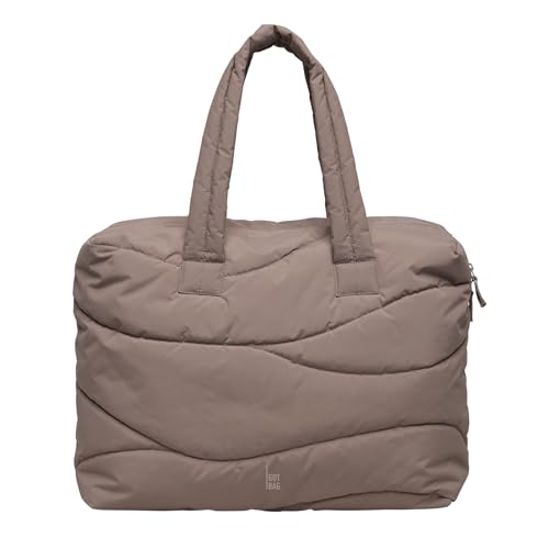 GOT BAG Everyday Bag Wavy Puffer Shopper Tasche, 48 cm, grau, 100% Nylon