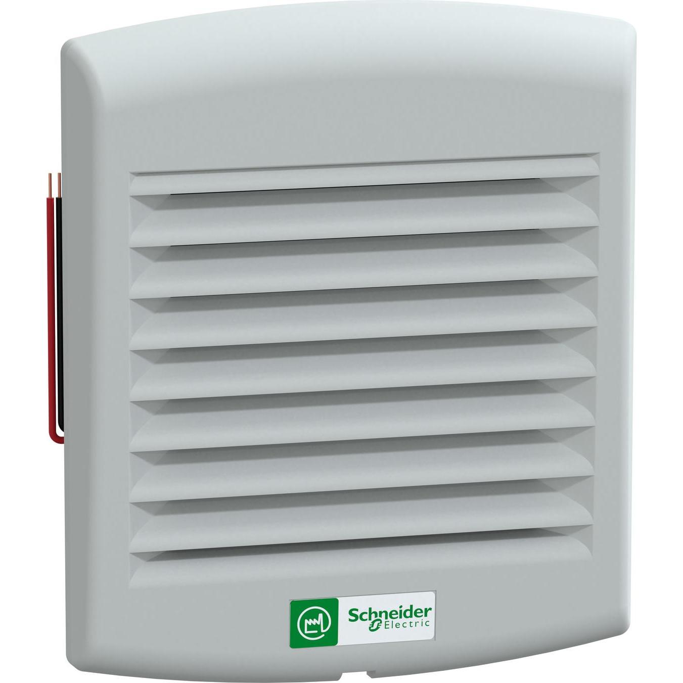 Schneider Electric NSYCVF38M24DPF, Belüftungsventilator mit 38 m³/h Luftdurchsatz, IP54 Schutzart, 24V DC, inkl. Standardfilter