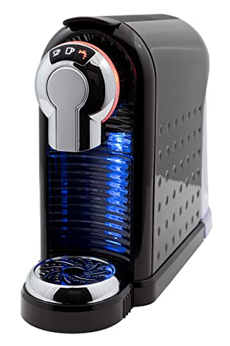 SAWOA KKT 01 Tee-Kapselmaschine für Kaffee und Tee in Anthrazit und Chrom, mit 19 bar Pumpendruck und 800ml Wassertank