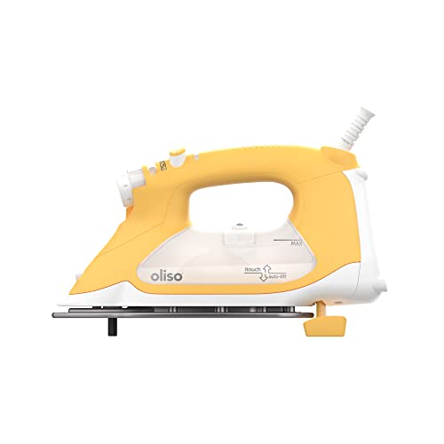 oliso TG1600 ProPlus Textile Steam Smart Iron, Yellow (311001)