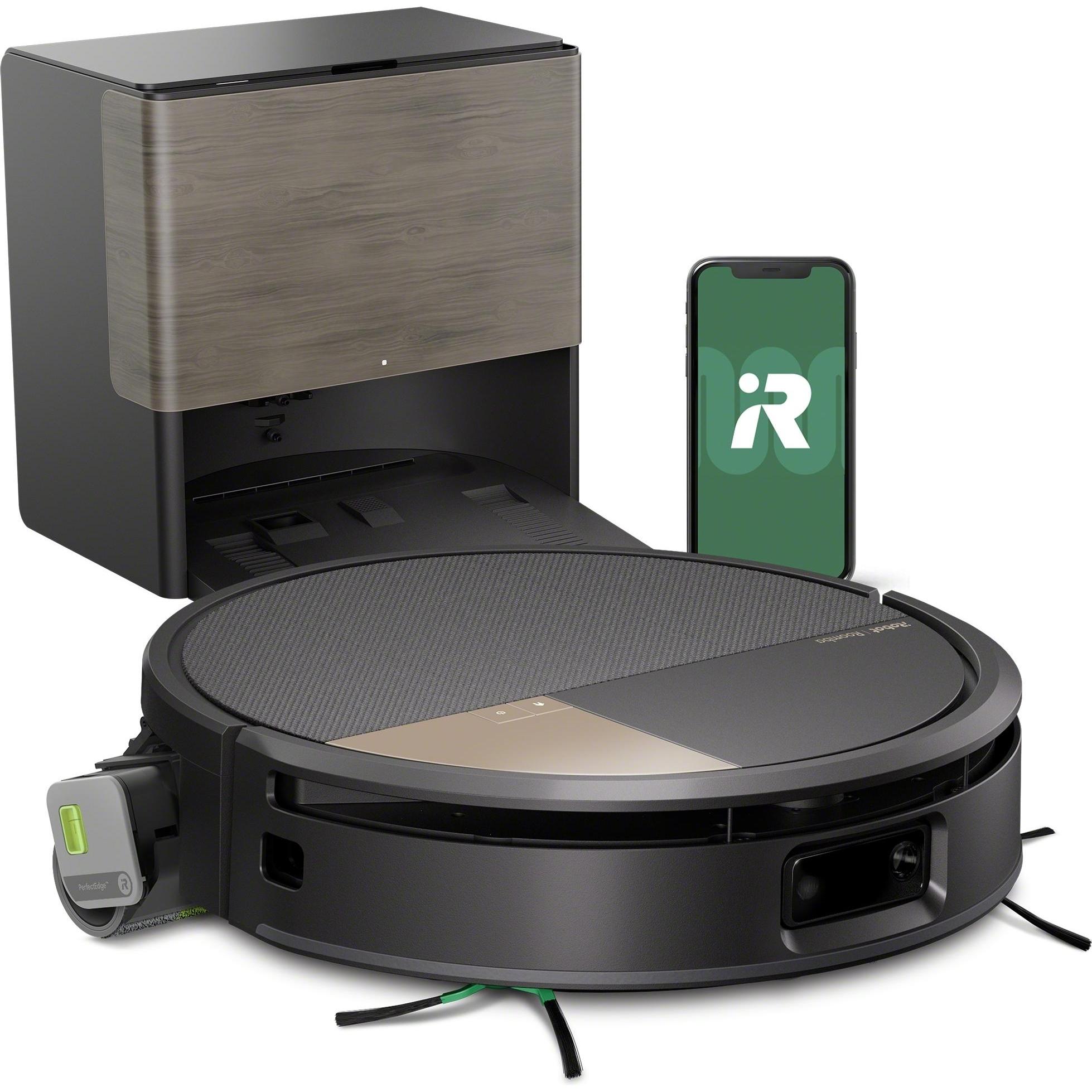 iRobot Roomba Max 705 Combo, Staubsauger Roboter mit AutoWash Dock, 175x Saugkraft, PerfectEdge-Technologie, Schwarz