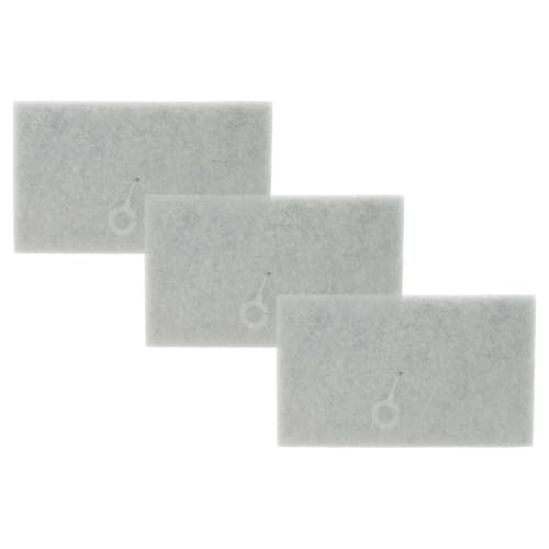 vhbw 3x Staubsaugerfilter kompatibel mit Philips 2000 Series XB2022/01, XB2023, XB2042, XB2062, XB2122, XB2123 - Waschbare Schaumstofffilter in schwarz/weiß