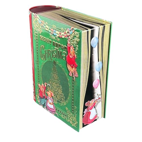 MediMuc Große Buchdose Night Before Christmas - Aufbewahrungsdose, Keksdose, Blechdose - lebensmittelecht - Vol. 3,0l